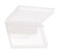 JOINPAYA Boîte de Rangement pour Perceuse à Ongles 20 Trous Organisateur d'Accessoires Couvercle à Charnière Portable pour Usage en Salon Domicile