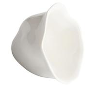 JOINPAYA Bol à Sauce en Céramique Blanc Forme Fleur pour Service D'apéritif Léger et Élégant, pour Huile, Vinaigre et Condiments