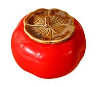 JOINPAYA Bonbonnière en Céramique Rouge, Bocal Fruit Chic pour Mariage | Récipient Décoratif, pour Bonbons, Chocolats et Petites Créations, Présent D’anniversaire ’invités