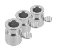 JOINPAYA Butoir de Brochette de Rôtissoire Installation Simple 3 Pièces Accessoire de Rôtisserie en Fer Argenté Maintien Sécurisé des Aliments, pour Barbecue au Gaz