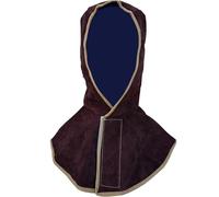 JOINPAYA Chapeau de Protection en Cuir de Vachette Marron Résistant Feu pour Soudeur, Confortable à Porter avec Capuche Anti-Projections pour Travail en Soudure Couleur Couleur Aléatoire
