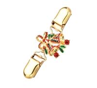 JOINPAYA Clip pour Pull de Noël Femme en Alliage Or Clochette Rétro, Pince à Pull Facile à Ouvrir pour Événements Formels et Occasions de Loisirs