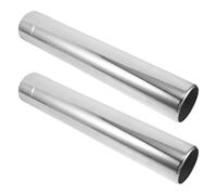 JOINPAYA Conduit de Cheminée en Acier Inoxydable Résistant la Corrosion pour Poêle à Bois, Kit 2 Pièces Facile D'entretien, pour Camping et Tentes