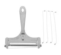 JOINPAYA Coupe-fromage à Fil Réglable en Acier Inoxydable, Argenté | Alliage D'aluminium, Compact et Léger, Facile à Laver, Facile à Ranger, Usage la Cuisine