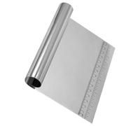 JOINPAYA Coupe-pâte Inox avec Mesure Grattoir Pâtisserie Multifonction Racloir à Pâte Pratique pour Découpe et Façonnage de Pâte Cuisine Couleur Aléatoire