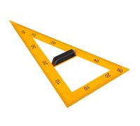 JOINPAYA Équerre magnétique triangulaire 40 cm jaune 60° et 45° outil pédagogique mathématique pour enseignants matériel scolaire règle à tracer plastique robuste