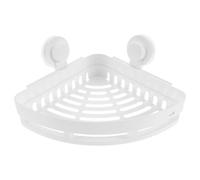 JOINPAYA Étagère de Rangement Triangulaire Porte-Objets Divers Installation Facile sans Perçage en Plastique Blanc pour Salle de Bain pour Brosse à Dents et Peigne