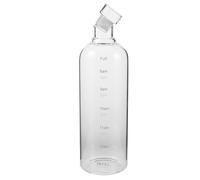 JOINPAYA Gourde en Verre Transparent Réutilisable 1000ml avec Marqueur de Temps Élégant pour Maison et Bureau, Grosse Capacité pour Hydratation Facile