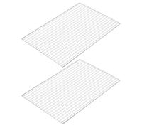 JOINPAYA Grille de Cuisson Nettoie et Protège Votre Grill Extérieur en Acier Inoxydable pour 2 Pièces Filet Résistant la Chaleur pour Barbecue Gaz et Électrique