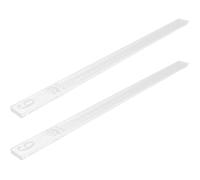 JOINPAYA Guide pour Rouleau à Pâtisserie en Acrylique 6 Mm, Règle de Nivellement Antiadhésive pour Mesurer la Pâte, Lisseur à Biscuits, 1 Paire D’Outils Précis pour Cuisson et Pâtisserie