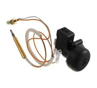 JOINPAYA Interrupteur de Sécurité à Gaz, Thermocouple Intégré | ABS Cuivre Nylon, Arrêt Automatique du Gaz, Installation Facile, pour Jardin et Patio, Noir