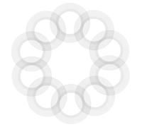 JOINPAYA Joint d'étanchéité en silicone O-Ring 10 pièces pour bouchon de lavabo et bonde, résistant à l'usure, adapté aux éviers de cuisine et salle de bain