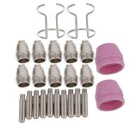 JOINPAYA Kit de Consommables pour Découpeur Plasma Buses en Acier Inoxydable et Électrodes Compatibles Universellement, Construction Solide pour Atelier et Fabrication Métallique à