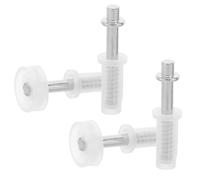 JOINPAYA Kit de Quincaillerie Intérieure pour Portes Pliantes Galets de Guidage en Acier au Carbone et Plastique, 4pcs, de Bruit et Installation Facile pour Placard à Domicile