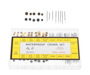JOINPAYA Kit Outils Réparation Montre Couronne Tige en Cuivre Multifonction Boîtier Organisé pour Horlogers Amateurs et Professionnels Usage Domestique et Voyage