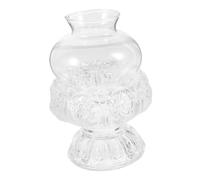 JOINPAYA Lampe à Pétrole Lotus en Verre Délicate pour Mariage et Bar, Bougeoir de Lotus, Design Romantique et Élégant, Décoration Intérieure Raffinée