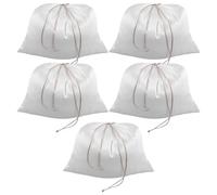 JOINPAYA Lot de 5 Paquet de Rangement à Cordon 42X33 CM en Tissu Léger pour Chaussures Voyage et Organisation de Paquet à Main Pochettes Polyvalentes pour Fête Présent et Usage