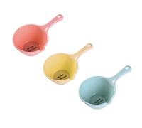 JOINPAYA Louche à eau polyvalente en PP lot de 3 pour cuisine et jardinage avec manche long adapté aux légumes et fleurs