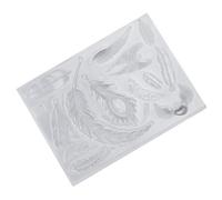 JOINPAYA Moule Silicone Plume pour Gâteau et Cookies DIY Moule à Dessert Silicone Blanc pour Pâtisserie Maison Facile à Nettoyer et Sécurisé
