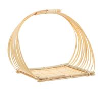 JOINPAYA Panier Tressé en Bambou Beige pour Assiette de Présentation de Sushis, Léger et Résistant, pour Partager des Sushis Style Rustique Décoratif