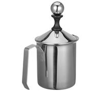 JOINPAYA Pichet Verseuse Précise en Acier Inoxydable Mousseur à Lait Manuel 400ml pour Rituels Café et Après-midi Social