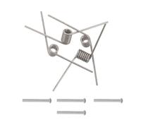 JOINPAYA Pince Alimentaire en Métal Argenté Ressort Torsadé, Stabilité Améliorée, Diamètre Fil 1,5mm, Accessoire de Rechange pour Barbecue Cuisine, Lot de 8 Set de Set de Pièces