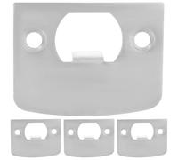 JOINPAYA Plaque de Remplissage pour Trou en Acier Inoxydable Kit de 4 Plaques pour Renforcement de Porte Butée de Porte sans Percer, Protection Solide et Maintien Confidentialité