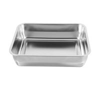 JOINPAYA Plat à Rôtir Acier Inoxydable Profond et Épais Plateau Rectangulaire pour Cuisson Stockage et Service pour Poissons Fruits de Mer et Légumes Grand Format