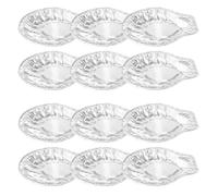 JOINPAYA Plateaux à Huîtres en Aluminium Jetables 100 Pièces | Plateau Fruit de Mer, Argenté, Usage Fête et Réception, Présentation Élégante, Nettoyage sans Effort
