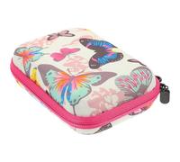 JOINPAYA Pochette de Rangement Portable pour Huiles Essentielles 30 Compartiments en Eva, Étui Imperméable Rose Fuchsia, Support pour Flacons 1ml/2ml/3ml, pour Voyage et Transport Sécurisé