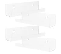 JOINPAYA Présentoir à Albums Lot de 4 Pièces en Acrylique Transparent Mural Design Moderne et Simple, pour Affichage de Disques Vinyles Maison Salle de Classe