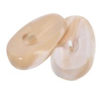 JOINPAYA Protège-oreilles en Silicone Imperméable, Couvre-oreilles Réutilisables pour Teinture Capillaire, 1 Paire, Taille, Couleur Café Blanc, Protection pour Salon de Coiffure et Usage