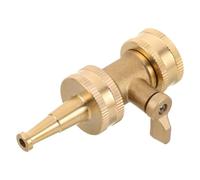 JOINPAYA Raccord Tuyau Arrosage en Cuivre avec Vanne à Bille et Interrupteur Pratique, Compatible Large, Dimensions 4,5x4x3cm pour Irrigation de Jardin et Entretien Pelouse