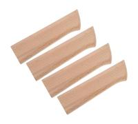 JOINPAYA Remplacement de manche de couteau en bois massif, lot de 4 poignées lisses pour outils de cuisine japonais, adaptées aux couteaux sashimi et chef, parfait pour DIY et réparation