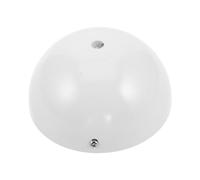 JOINPAYA Rosace de Plafond Ronde Demi-cercle 120 Mm Blanche en Cuivre, Kit de Support de Lampe Suspendue avec Plaque de Montage, Cache-câbles Décoratif pour Salon, Chambre et Éclairage