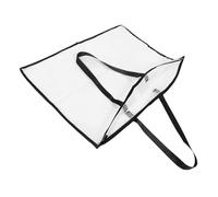 JOINPAYA Sacoche Transparente Zippée avec Poignée pour Portfolio Art Rangement pour Affiches et Peintures Sac de Transport pour Étudiants et Professionnels