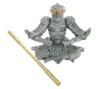 JOINPAYA Statuette Roi Singe Sun Wukong en Grès et Métal pour Aquarium | Décor de Bac à Poisson, Style Asiatique , Usage Maison ou Table, pour Collectionneurs