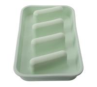 JOINPAYA Support à Tacos en Silicone Vert Résistant la Chaleur et Antidérapant avec Séparateurs pour Tortillas et Tacos à Table ou Cuisson
