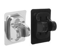 JOINPAYA Support Mural pour Douchette à Main Réglable sans Perçage 2pcs en Abs Adhésif Puissant pour Salle de Bain Maison, Design Compact et Élégant Économiseur D’espace