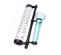 JOINPAYA Thermomètre Extérieur 2 Sets D'instruments de Mesure Météorologique Pluviomètre et Anémomètre Ensemble en Plastique pour Jardin et Plantation Agricole