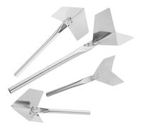 JOINPAYA Truelle Outil Léger et Portable D'angle 4 Pièces en Acier Inoxydable pour Cloisons Sèches, Finition Intérieure et Extérieure, pour Chantier et Rénovation