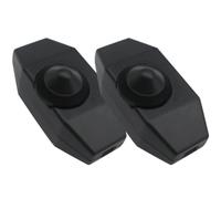 JOINPAYA Variateur D'intensité LED Rotatif 220v Noir Bouton Rotatif Intégré, Lot de 2, Design Chic pour Lecture et Cinéma