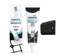 Joint Carrelage - Colle Carrelage, Mortier à Joints Avec Spatule | Joint Salle de Bain, Remplissage Répare et Renouvelle - 250gr (Noir)