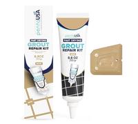 Joint Carrelage - Colle Carrelage, Mortier à Joints Avec Spatule | Joint Salle de Bain, Remplissage Répare et Renouvelle - 250gr (Beige)