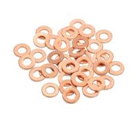 Joint Cuivre 18 à 38 rondelles plates en cuivre | Rondelle d'écrasement de bague d'étanchéité for boulons, vis, réparation de machines(18Pcs M10x16x1.5mm)