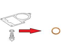 Joint cuivre de pointeau de niveau de cuve pour 2CV fourgonnette à carburateur SOLEX