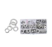 Joint Cuivre Kit d'entretoises de joints d'étanchéité | Laiton Cuivre Acier inoxydable Rondelles plates en aluminium(Stainless Steel(635P)