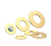 Joint Cuivre Rondelle plate en cuivre et laiton massif | Joint en laiton uni, bague d'espacement, méson circulaire(M8x16x1.0mm (20PCS))