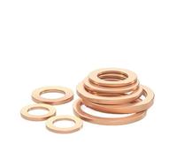 Joint Cuivre Rondelles d'étanchéité en cuivre | Rondelles de bouchon de carter plat métriques(M18x22mmx2mm 5pcs)