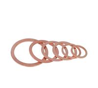 Joint Cuivre Rondelles en cuivre massif 10/50 pièces | Cale, bague plate, joints d'étanchéité, rondelles d'espacement simples, fixation(M14x18x1.5mm,50PCS)